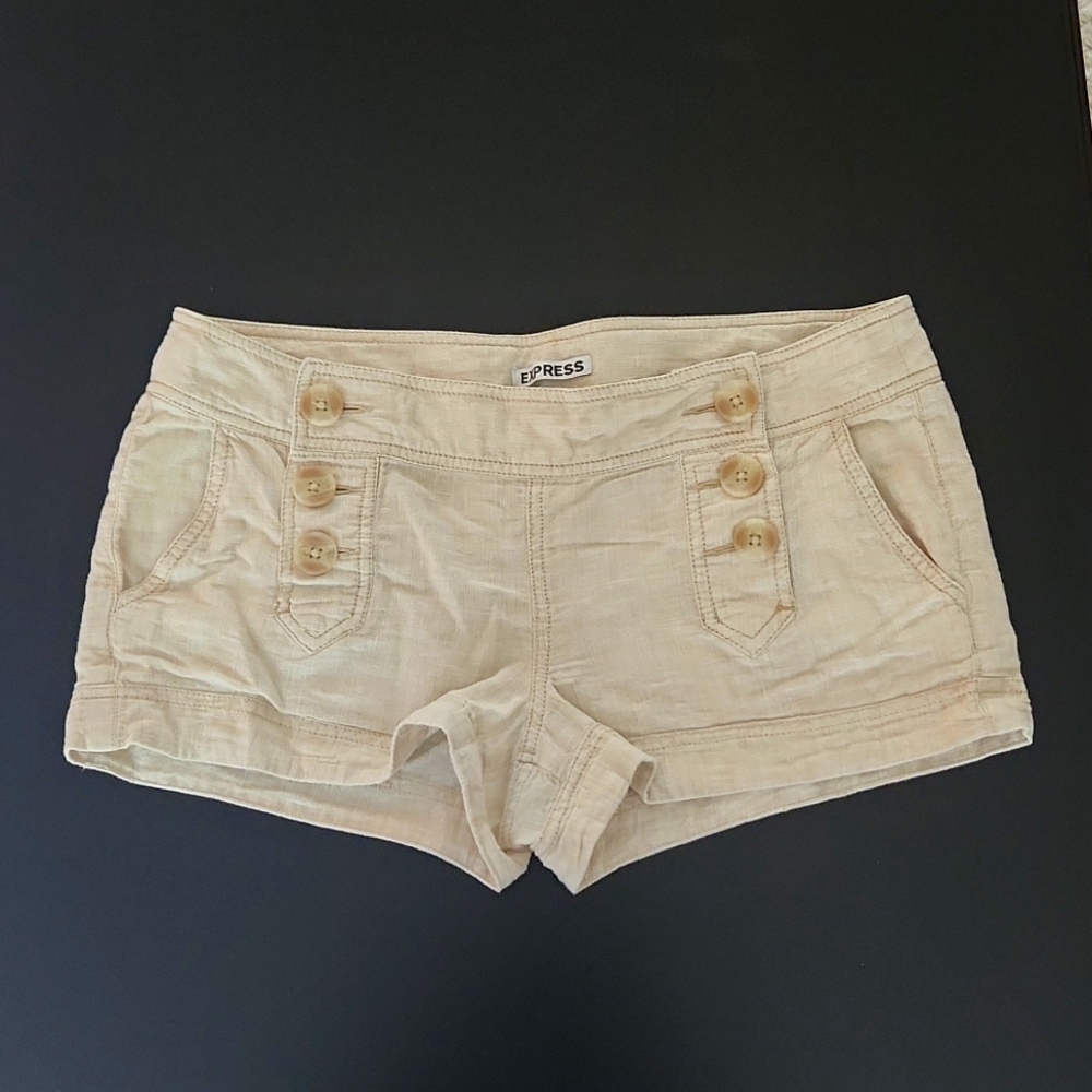 Express linen cotton shorts
